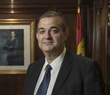 Alberto Santamaría, the president of Soria’s Chamber of Commerce.
