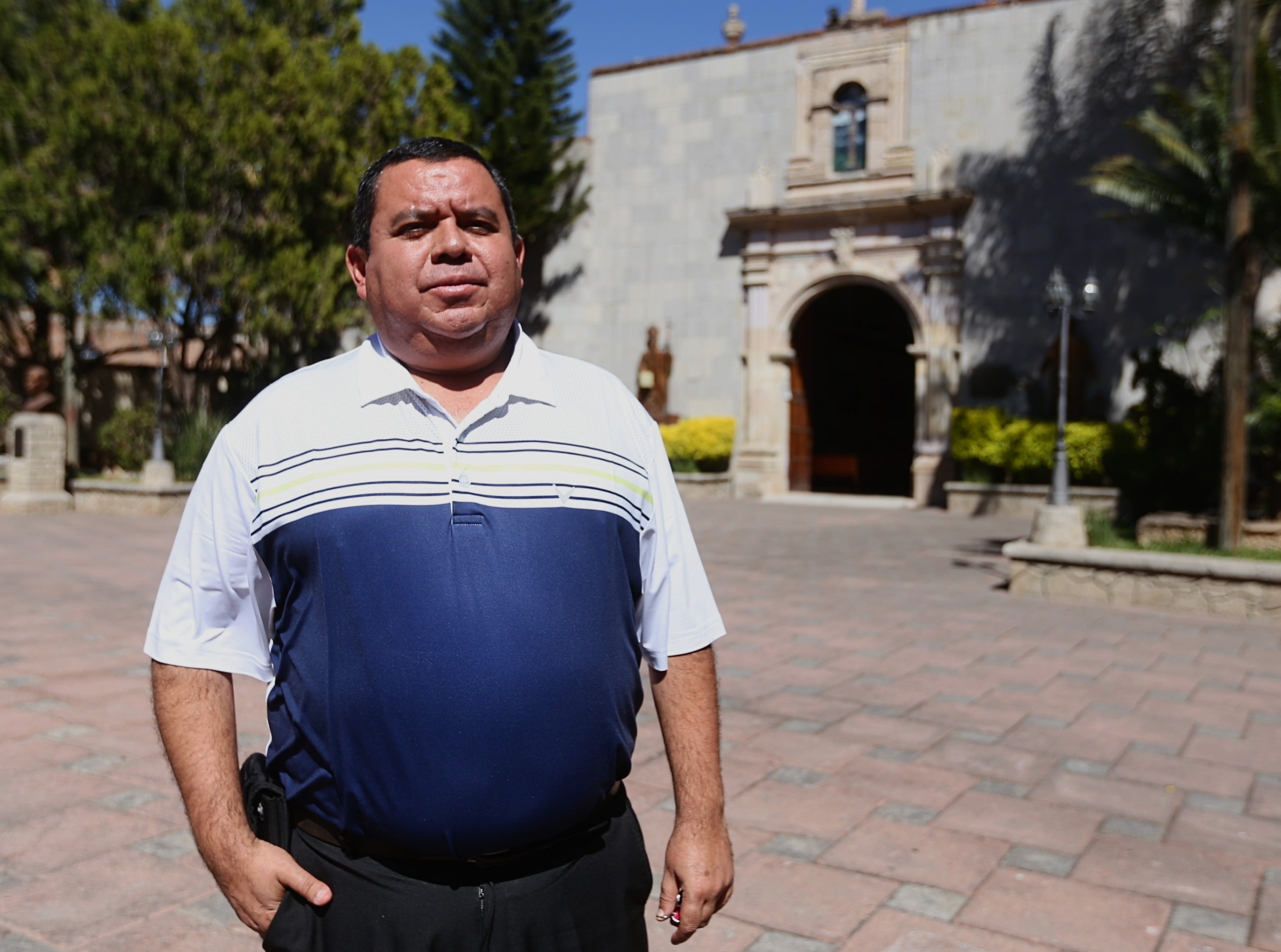 The priest of Teuchitlán, Jaime Navel.