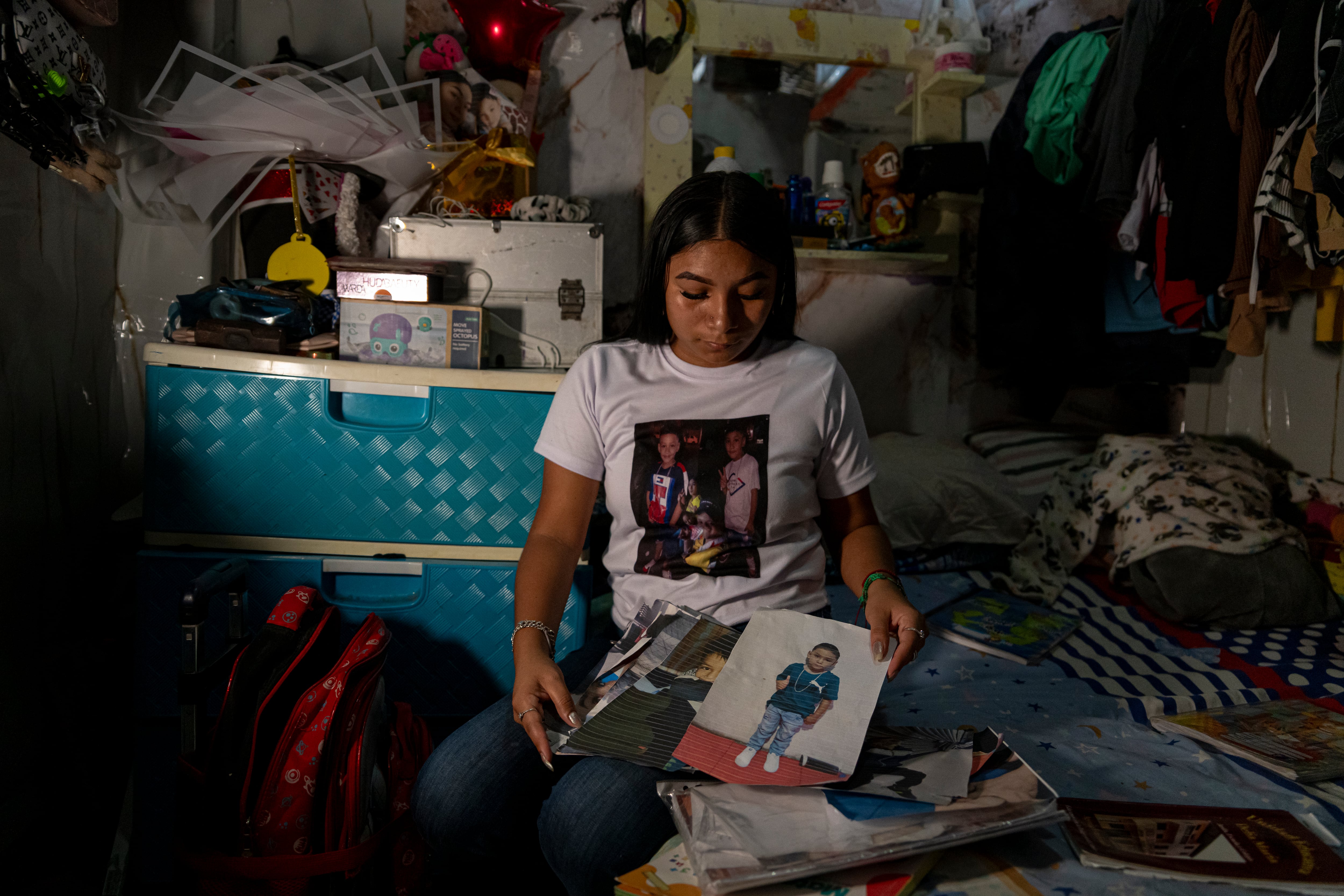 Milena Pincay, Andreu Ezequiel's mother, at her home in Guayaquil on September 25.