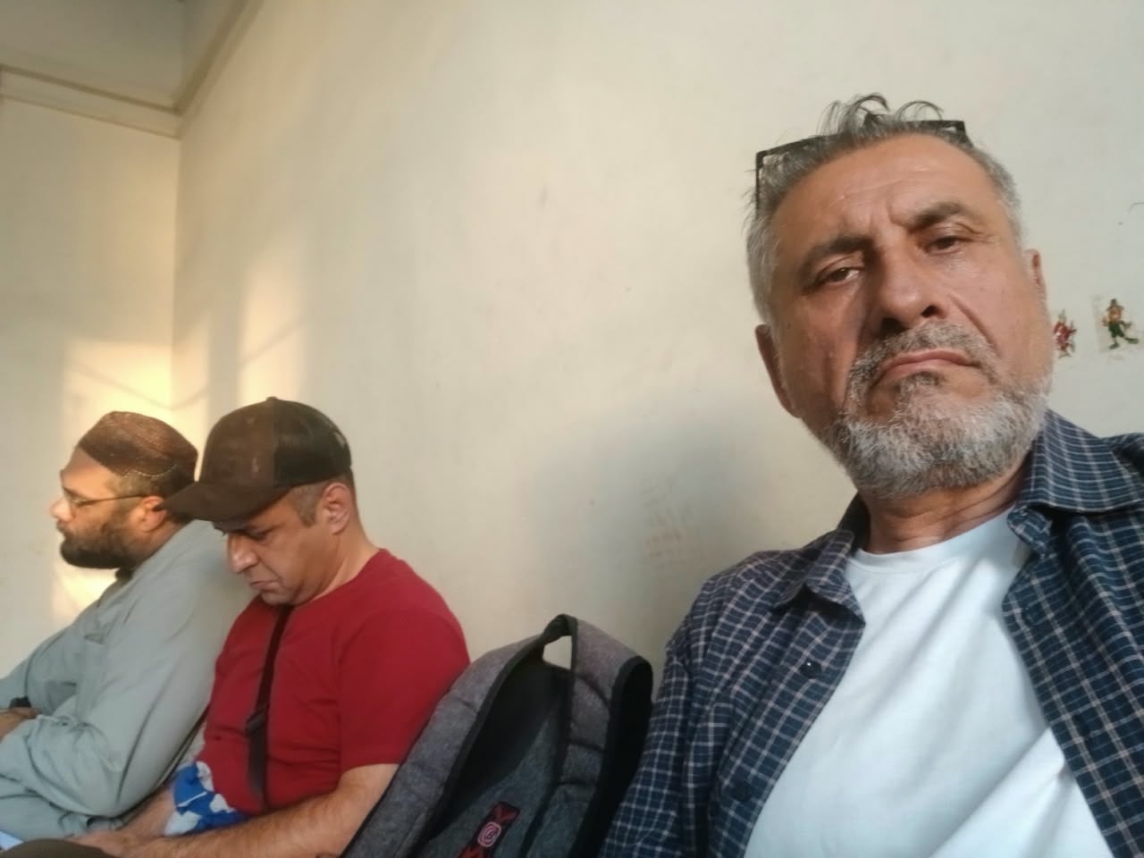 Habibullah Guldoost, Khaibar Farazi and Habibullah Amini, Afghan chess players.