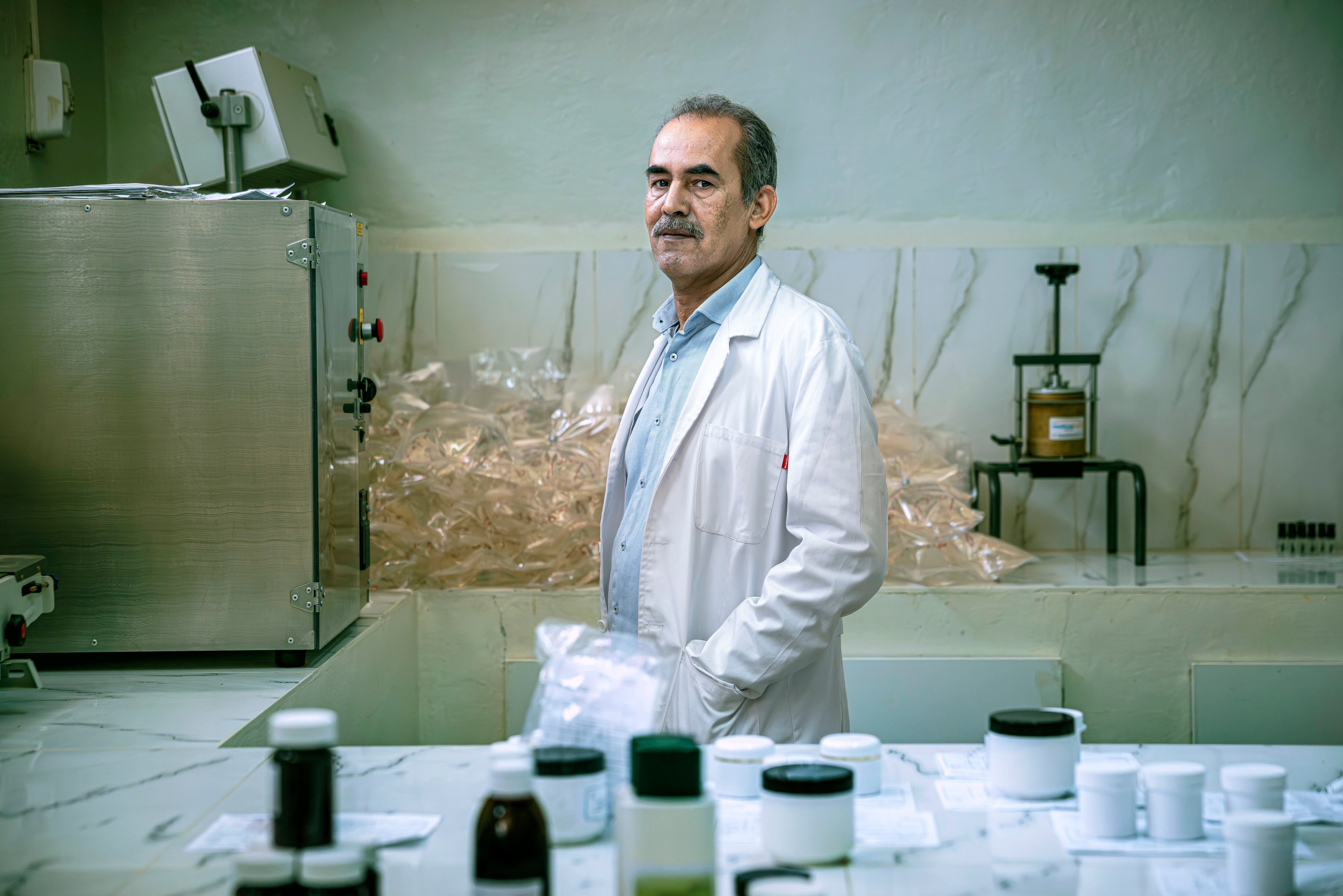The Sahrawi pharmaceutical lab battling against sand and shortages: We are a rose in the desert In the Algerian desert of Tindouf, 11 Sahrawi workers manufacture antibiotics, eye drops and dermatological creams for a refugee population that has been surviving in exile for half-a-century