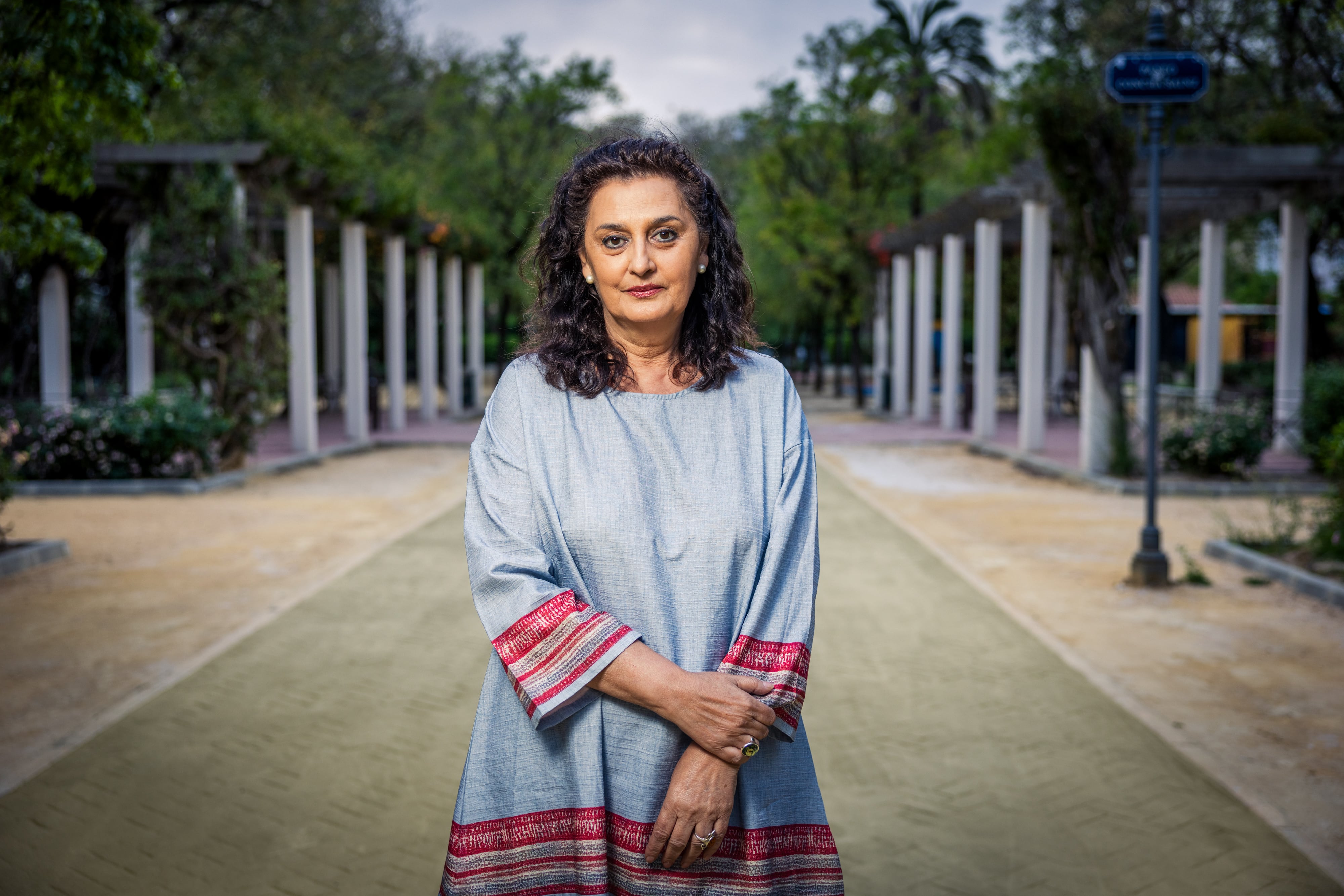 Trinidad Muñoz Vacas, a professor from Cordoba, on April 23 in Seville.