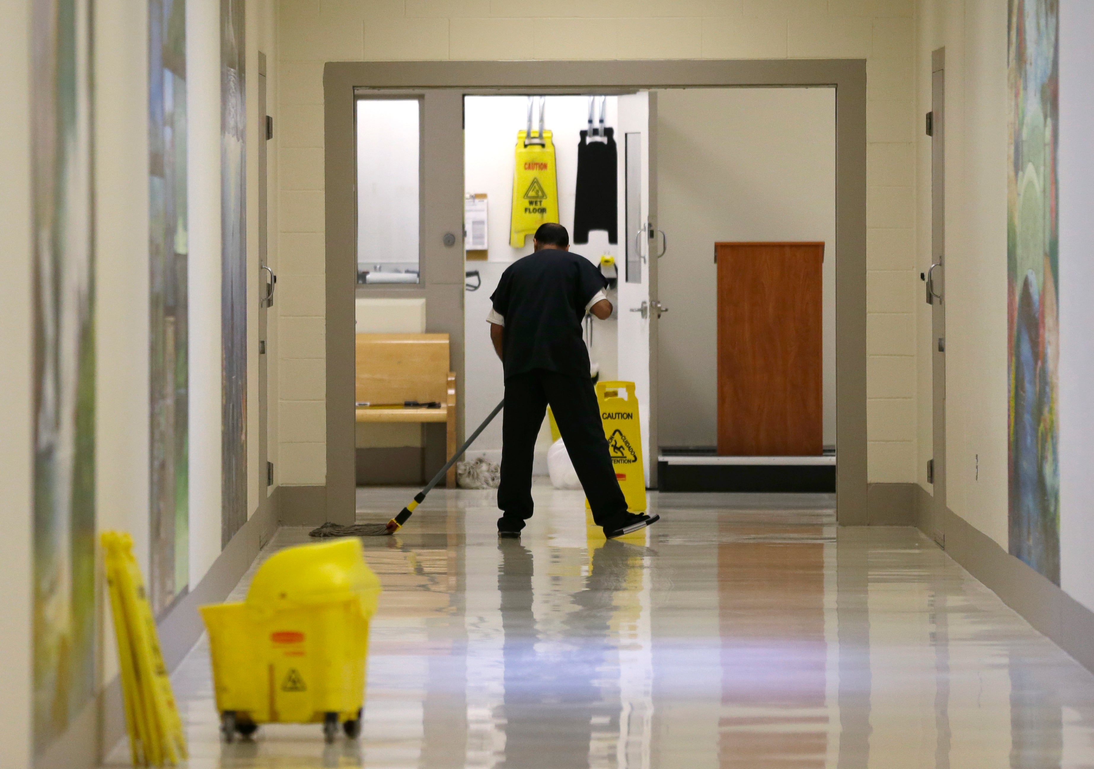 $1 a day to clean a detention center: The ‘labor exploitation’ of migrants in ICE jails