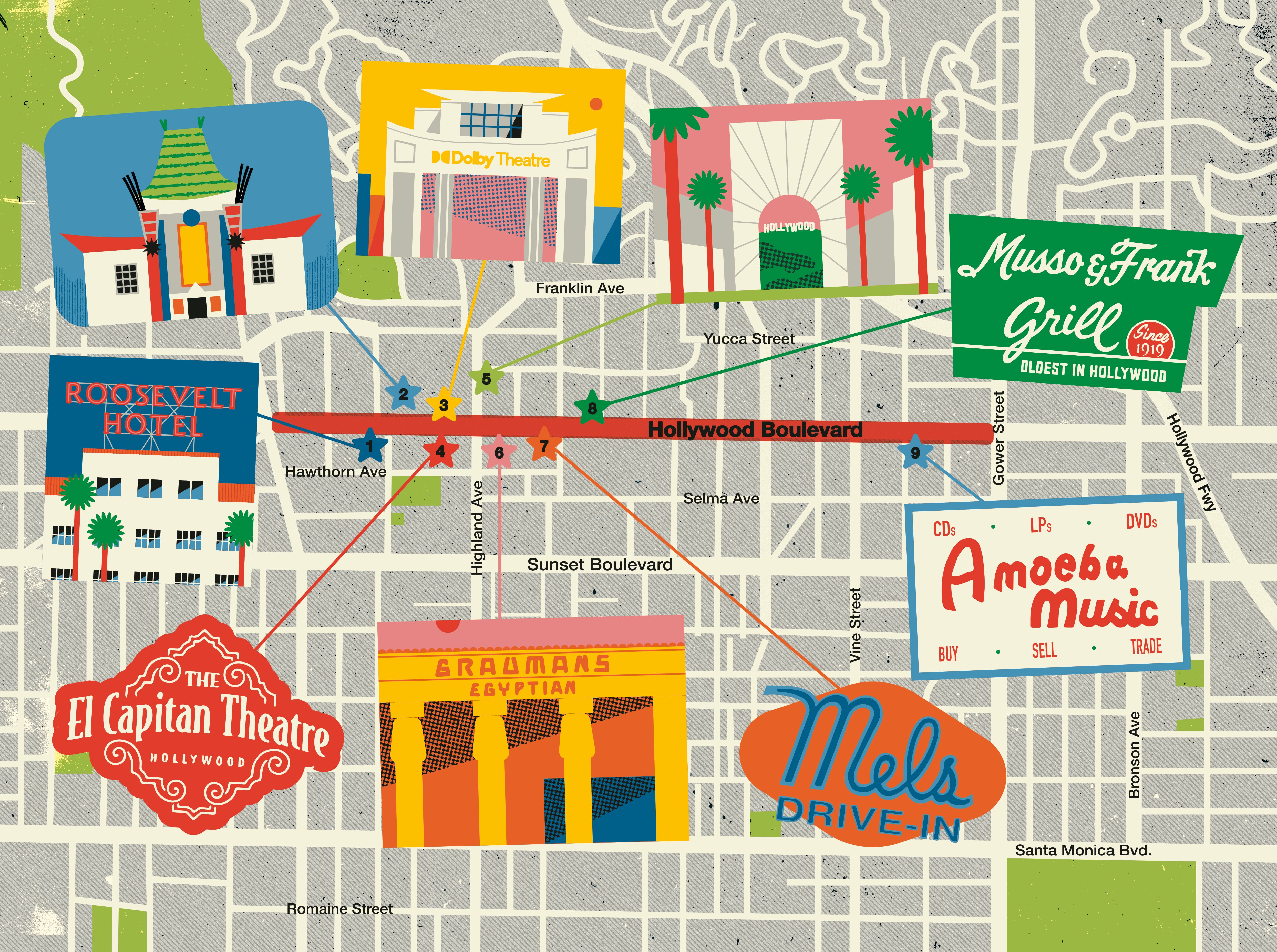 Hollywood Boulevard, a stroll through the imperfect charm of cinema’s most famous street