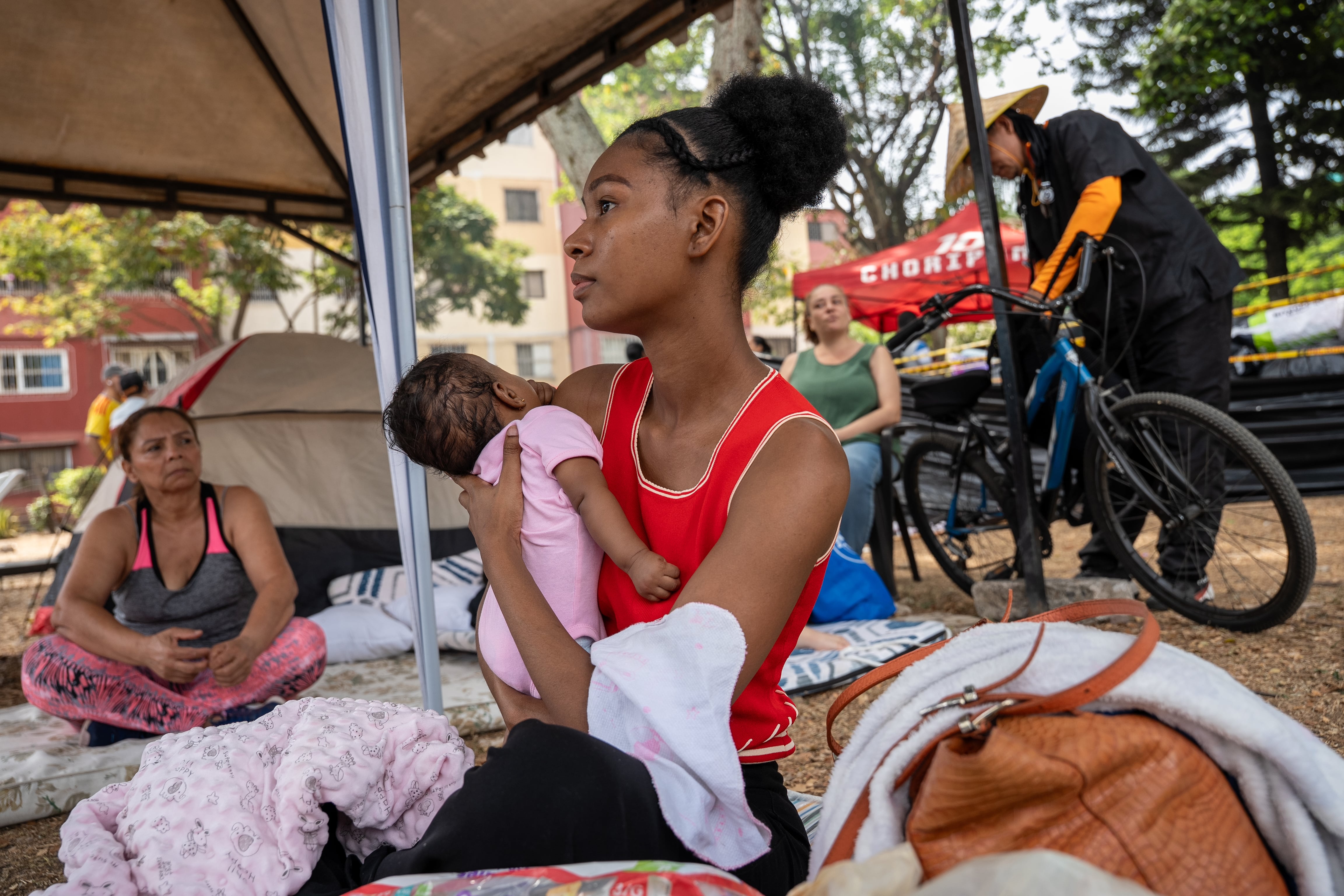 Rain threatens Cali’s improvised shelters: ‘We have nowhere to go’