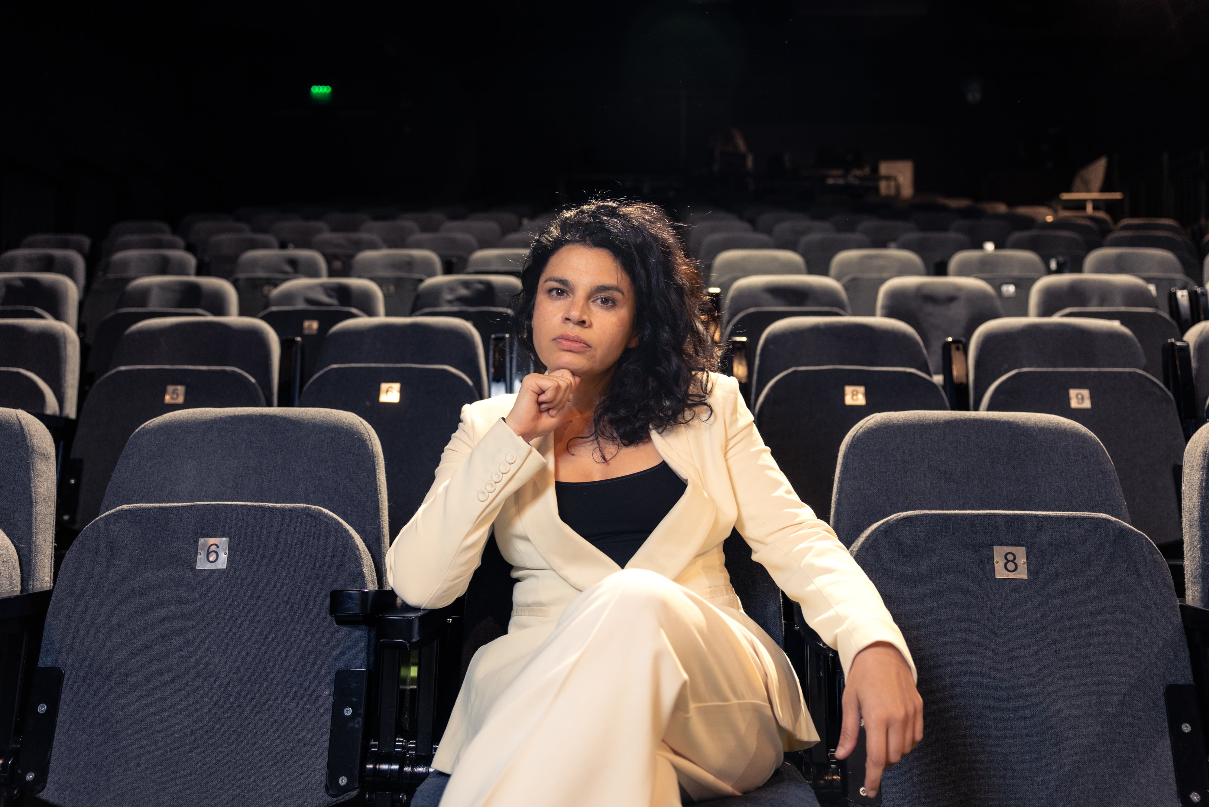 Actress Alina Serban, pictured in a room at the National Theatre of Romania on April 21.