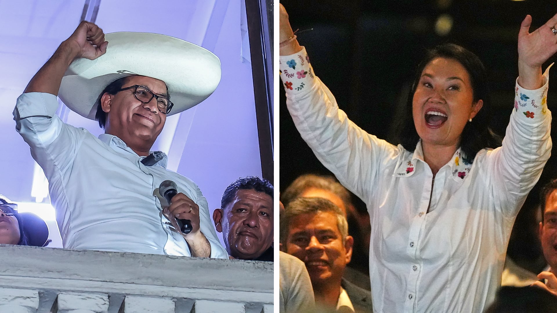 Peru’s Roberto Sánchez and Keiko Fujimori urge caution as vote count continues in very tight presidential election