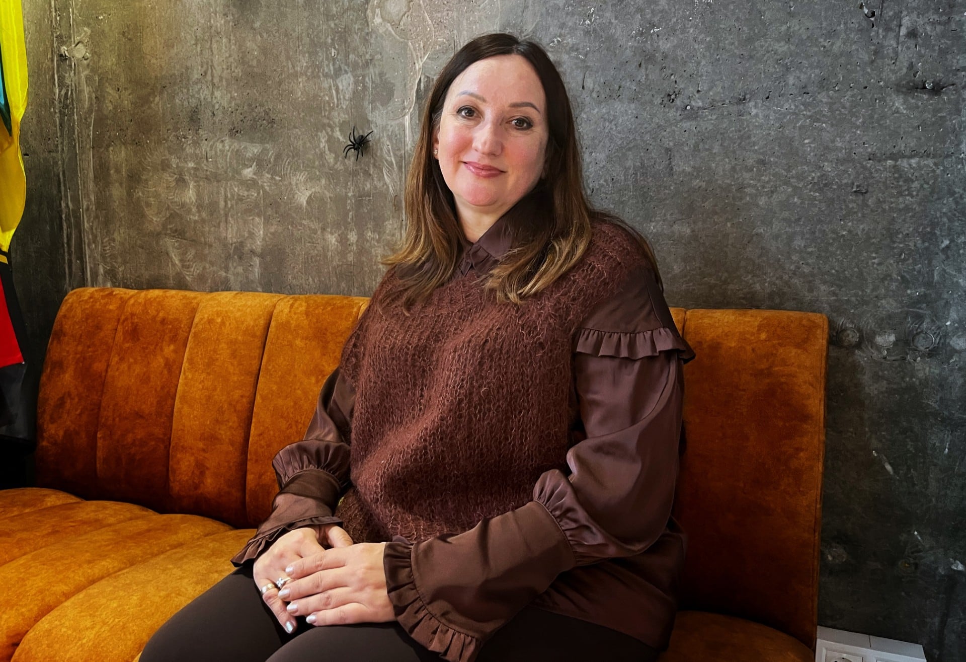 Oksana Grigorieva, the army’s gender affairs officer, during an interview with EL PAÍS on November 5 in Kyiv.