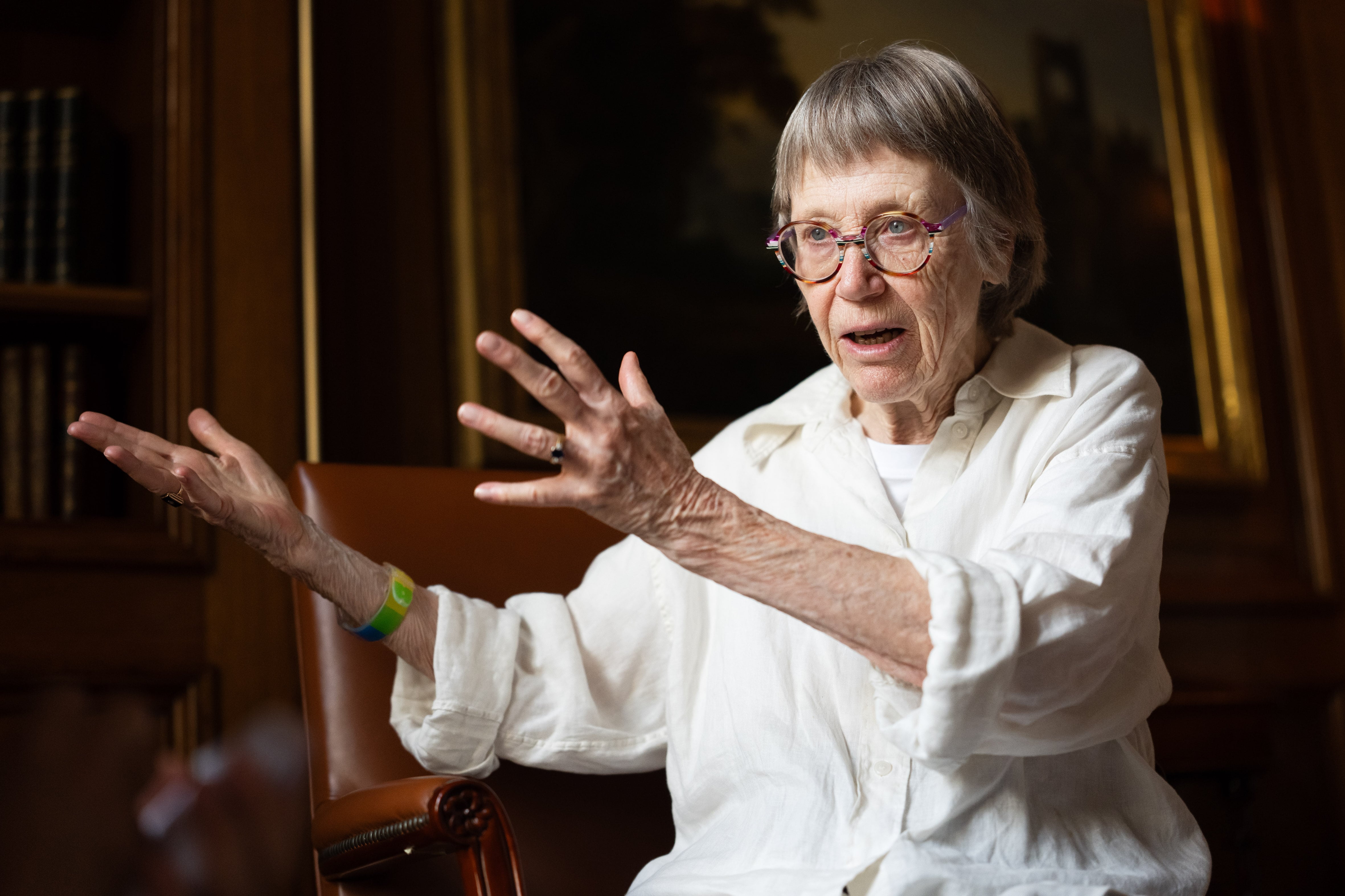 Philosopher Nancy Cartwright, during her interview with EL PAÍS. 