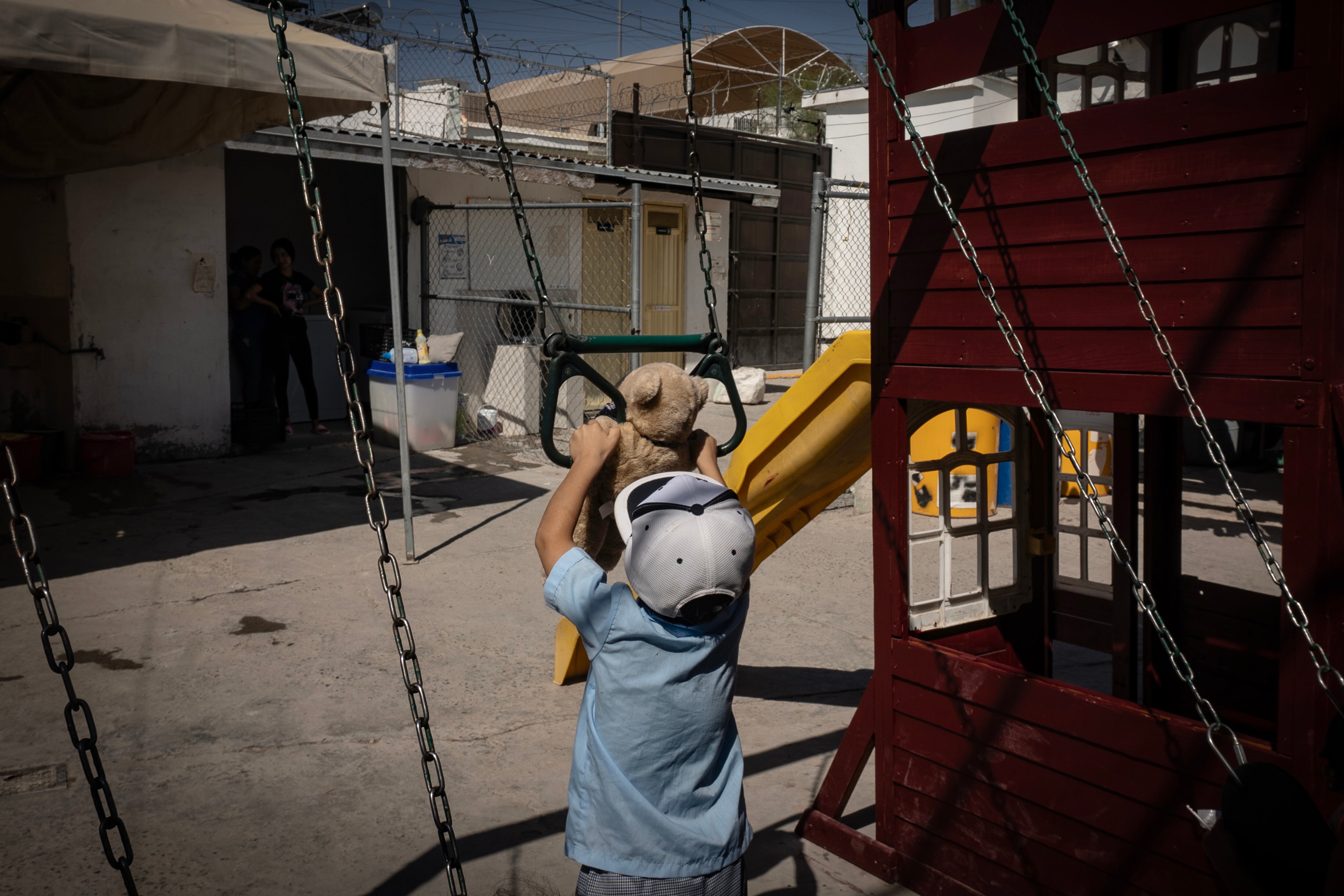 A migrant child in Ciudad Juárez.