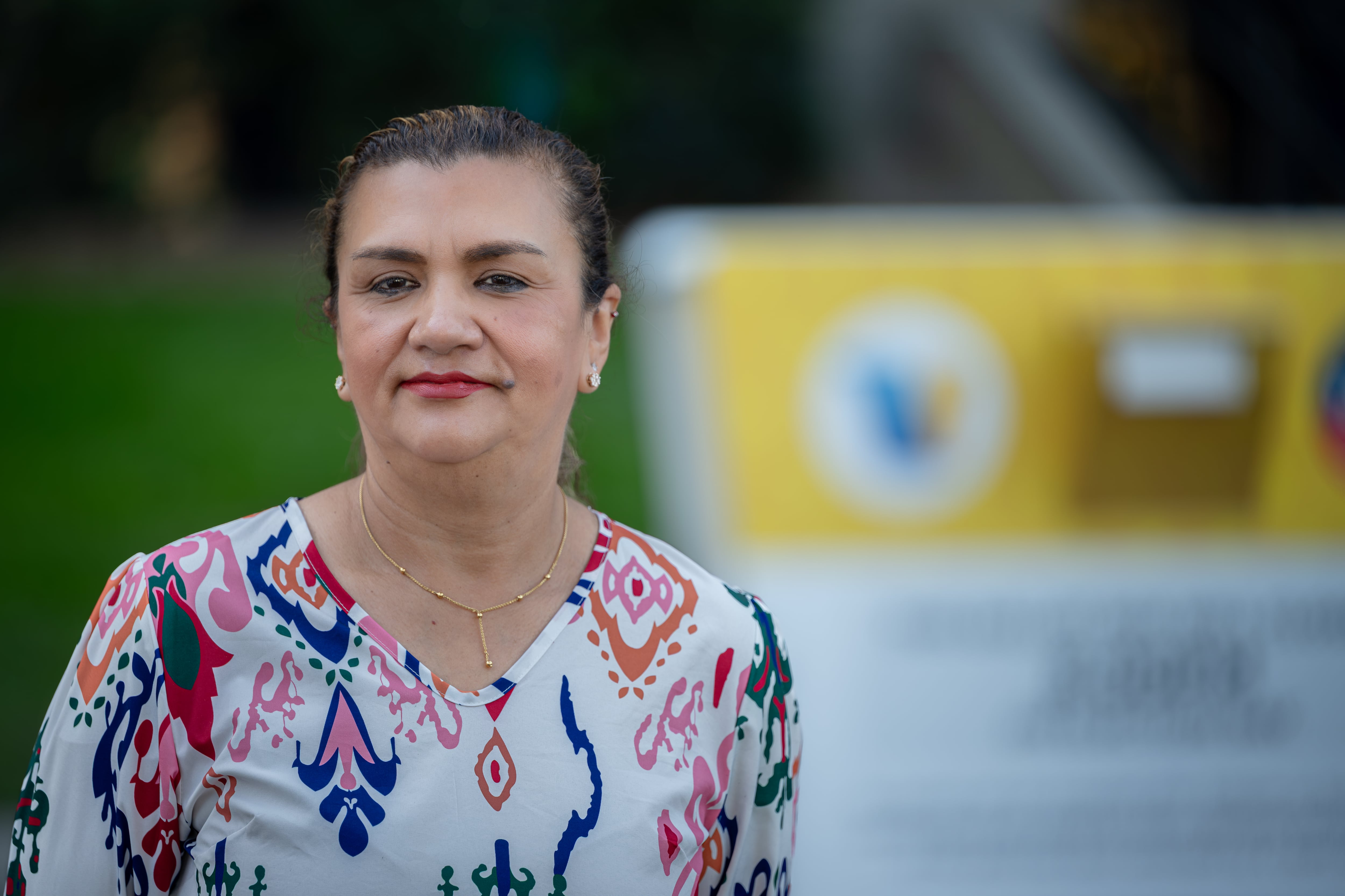 Lidia Sanchez at the Los Angeles County Registrar's main office.