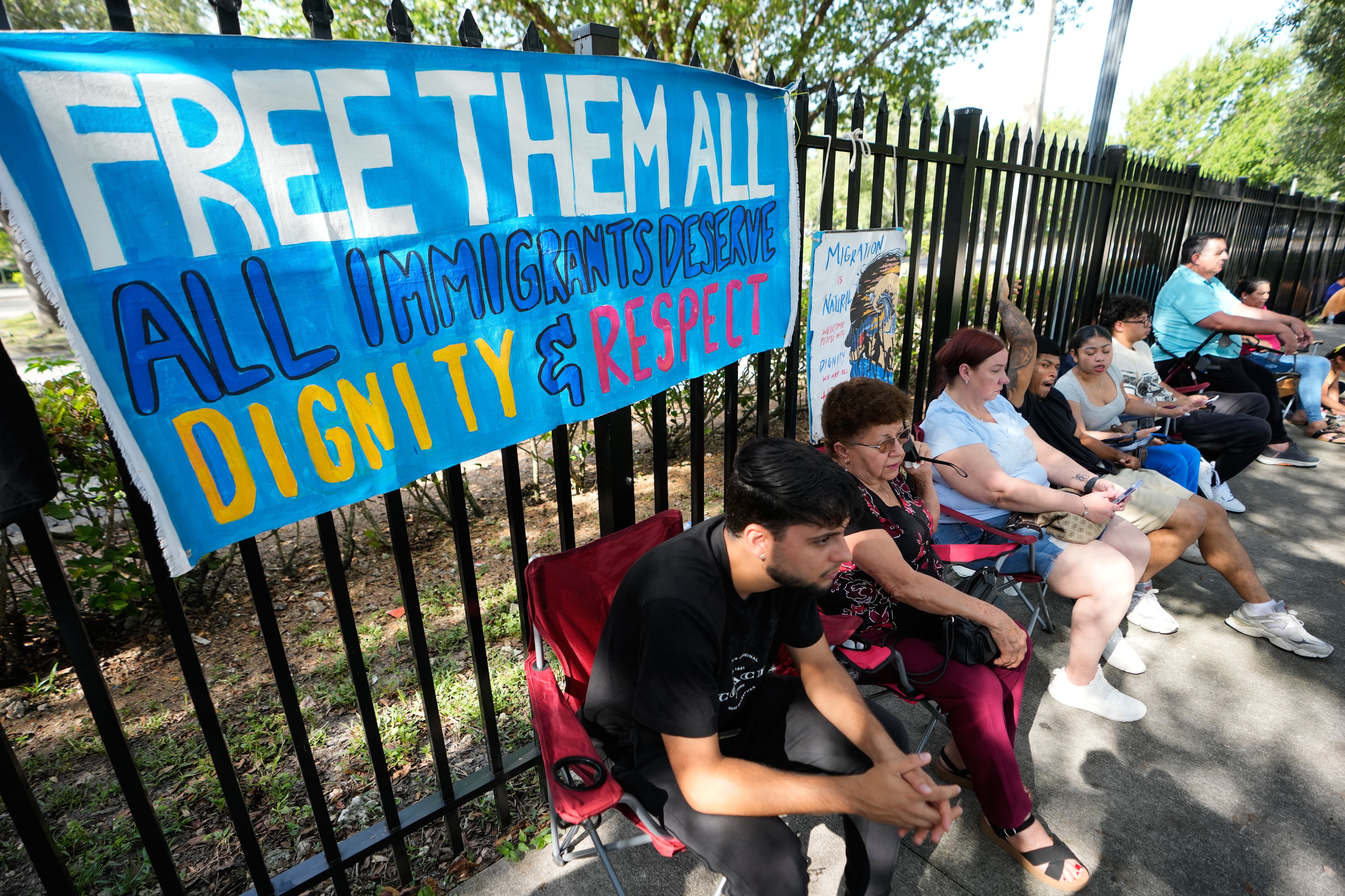 Immigrants say they are being held for days in a Miami ICE office under ‘horrific’ conditions