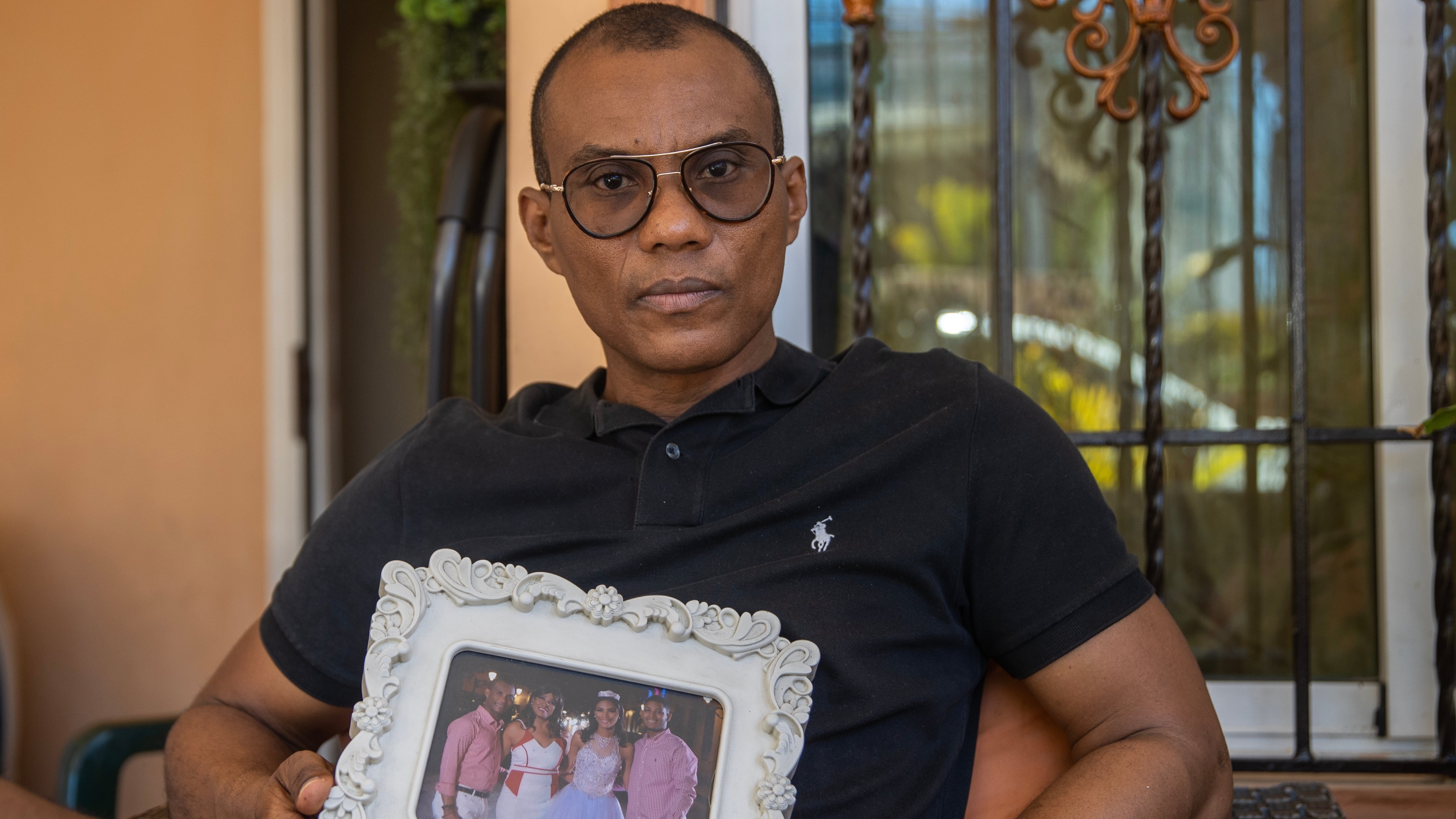 Anastasio Peguero, at his home in Haina.