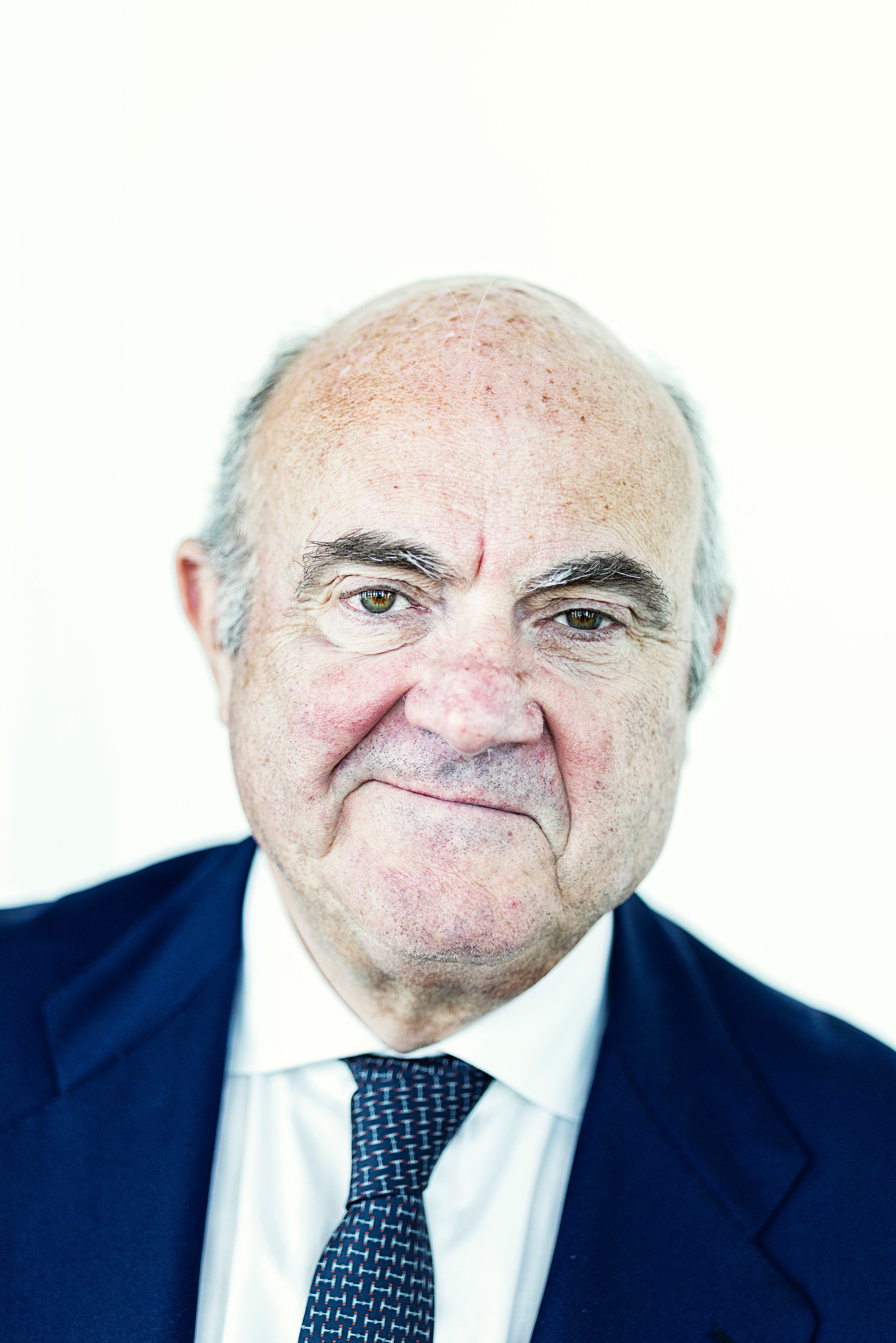 Luis de Guindos, vice president of the ECB, photographed in his office at the Frankfurt headquarters.