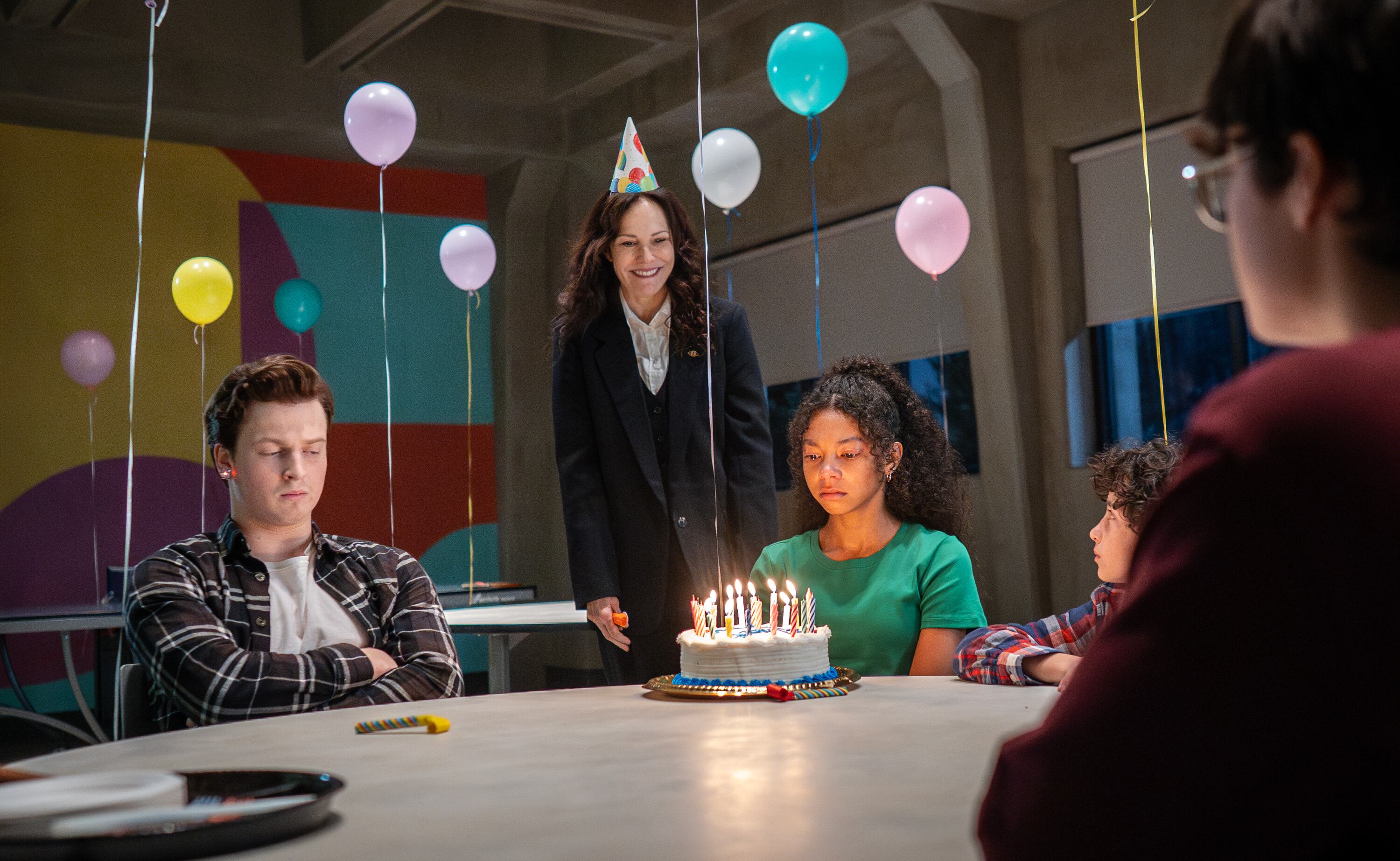 Fionn Laird, Mary-Louise Parker, Simone Miller, Viggo Hanvelt, and Arlen So in 'The Institute.'