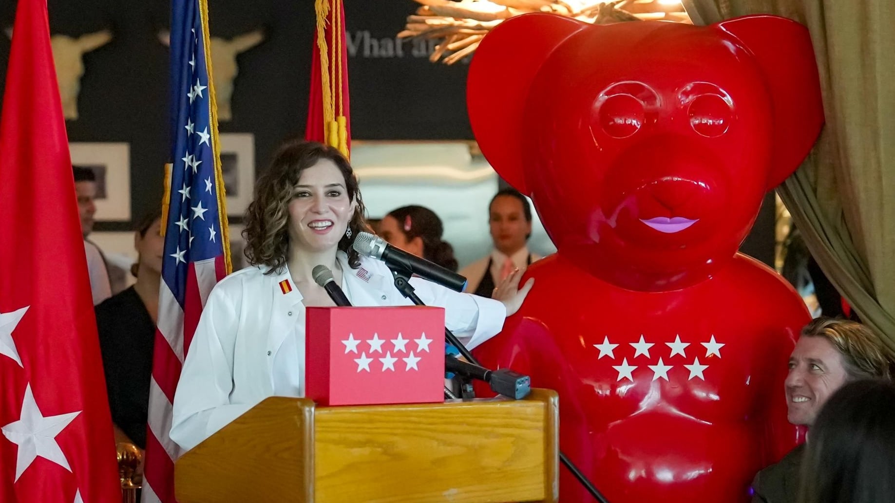 Isabel Díaz Ayuso announcing the project in Miami (Spanish audio)