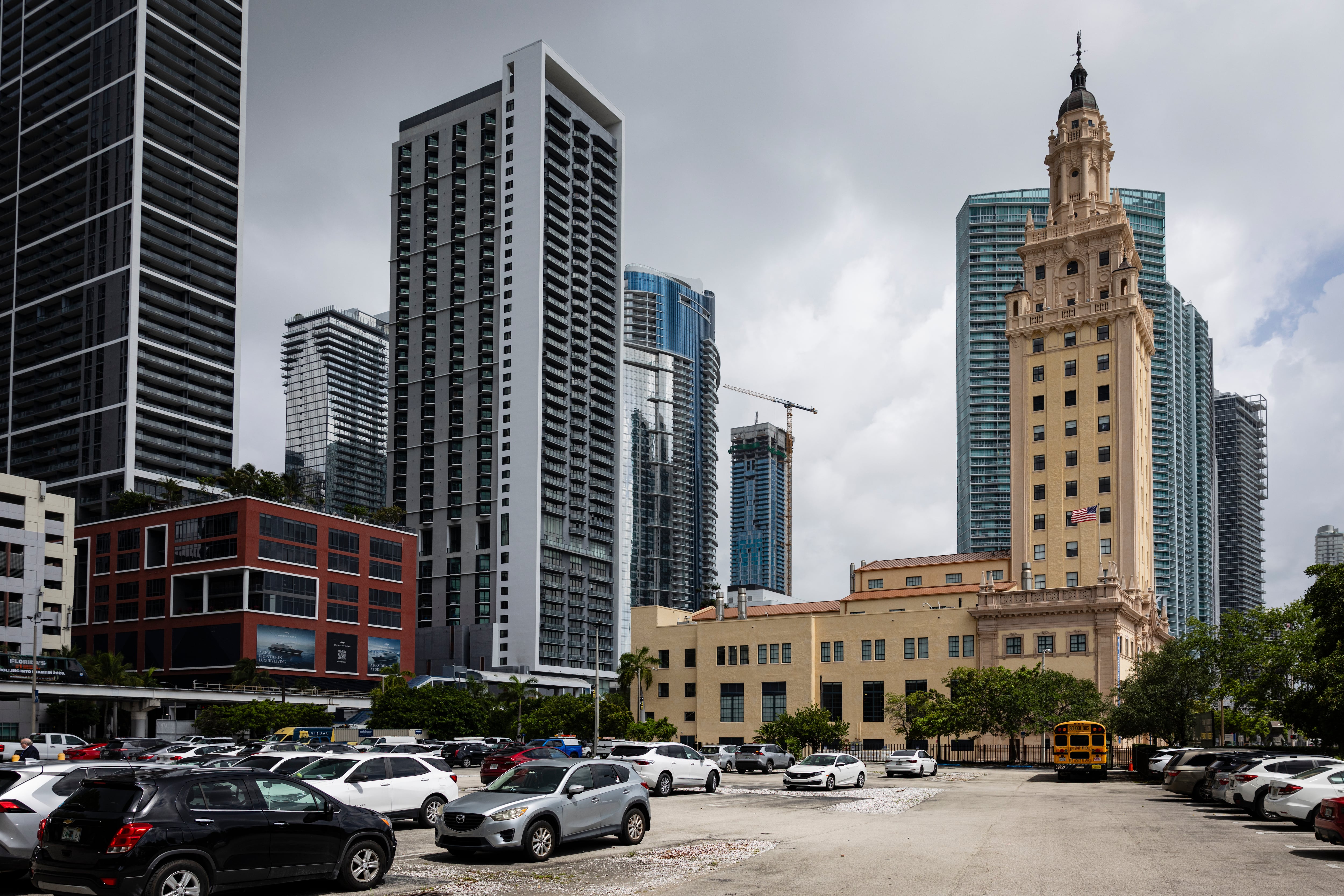 View of the Miami Dade College land under consideration for the possible construction of Donald Trump’s presidential library, in Miami, Florida.
