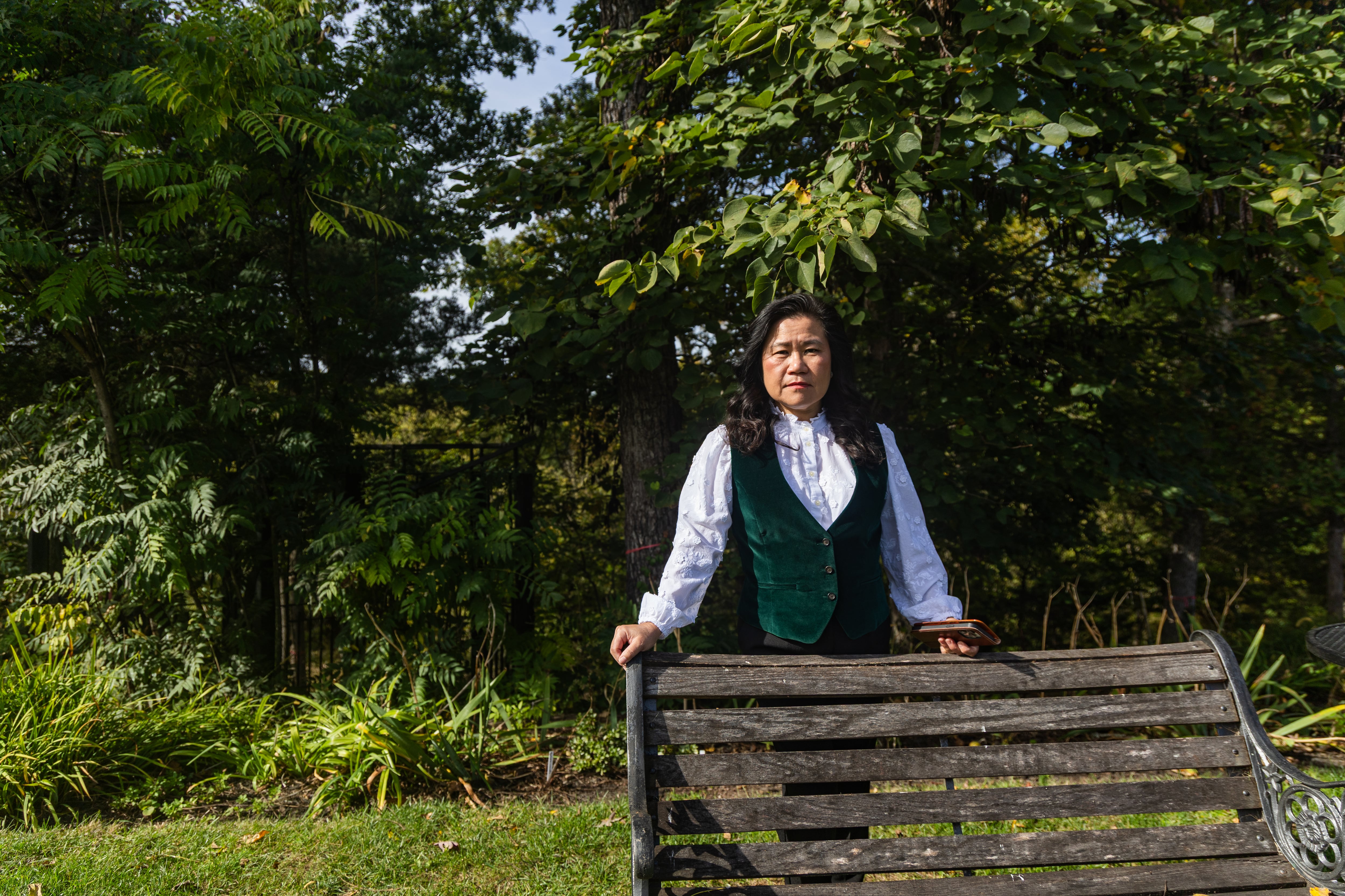 Vicky Hu in Ashburn, Virginia, on October 9. 