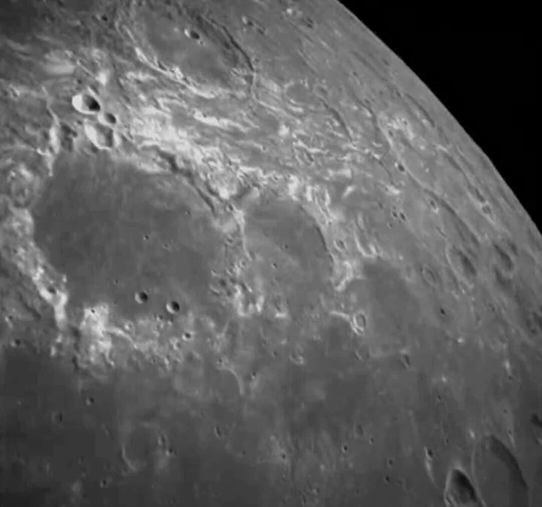 Craters on the Moon captured by the 'Chandrayaan-3' on August 19.