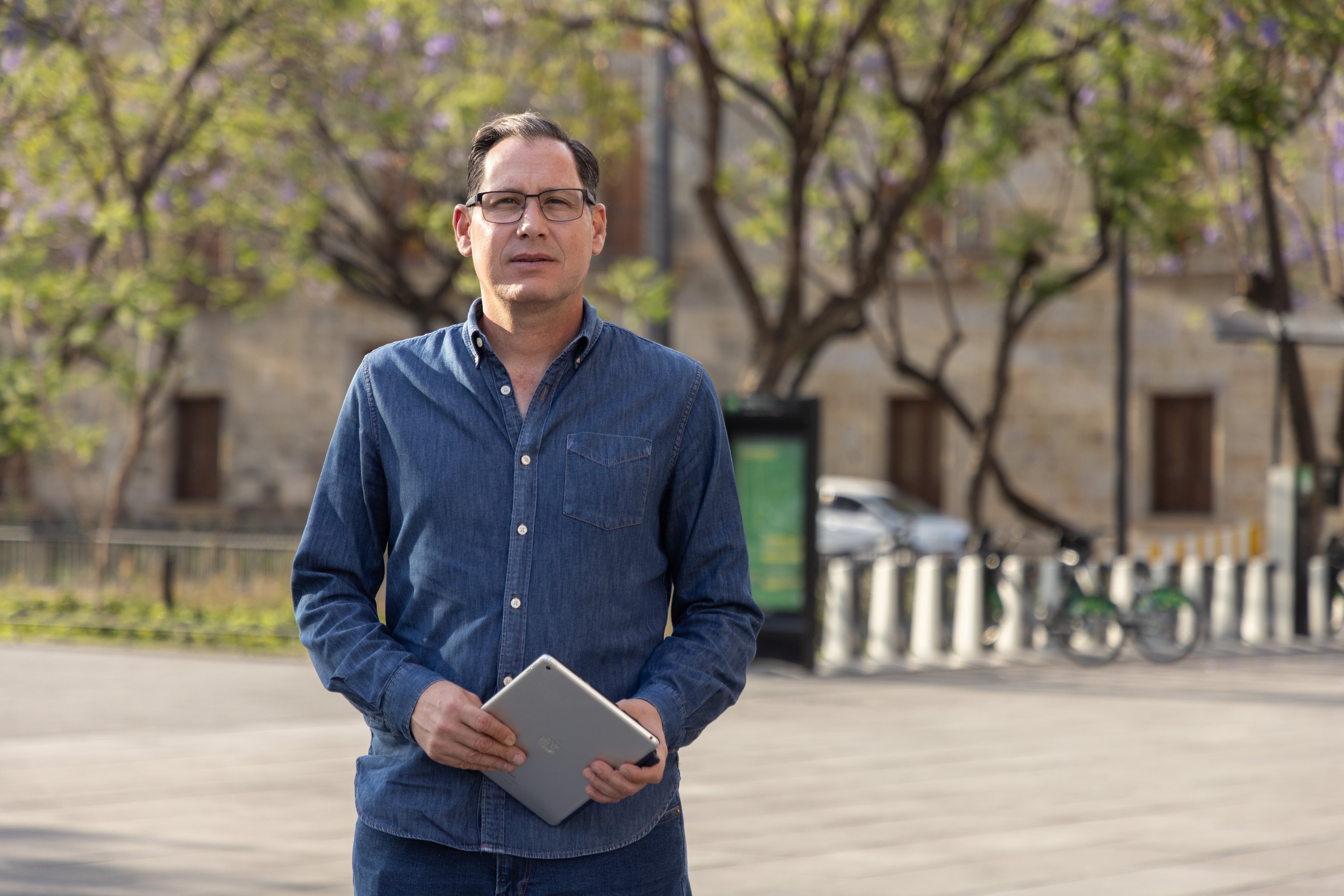 Juan Pablo Macías in Guadalajara, on March 31.