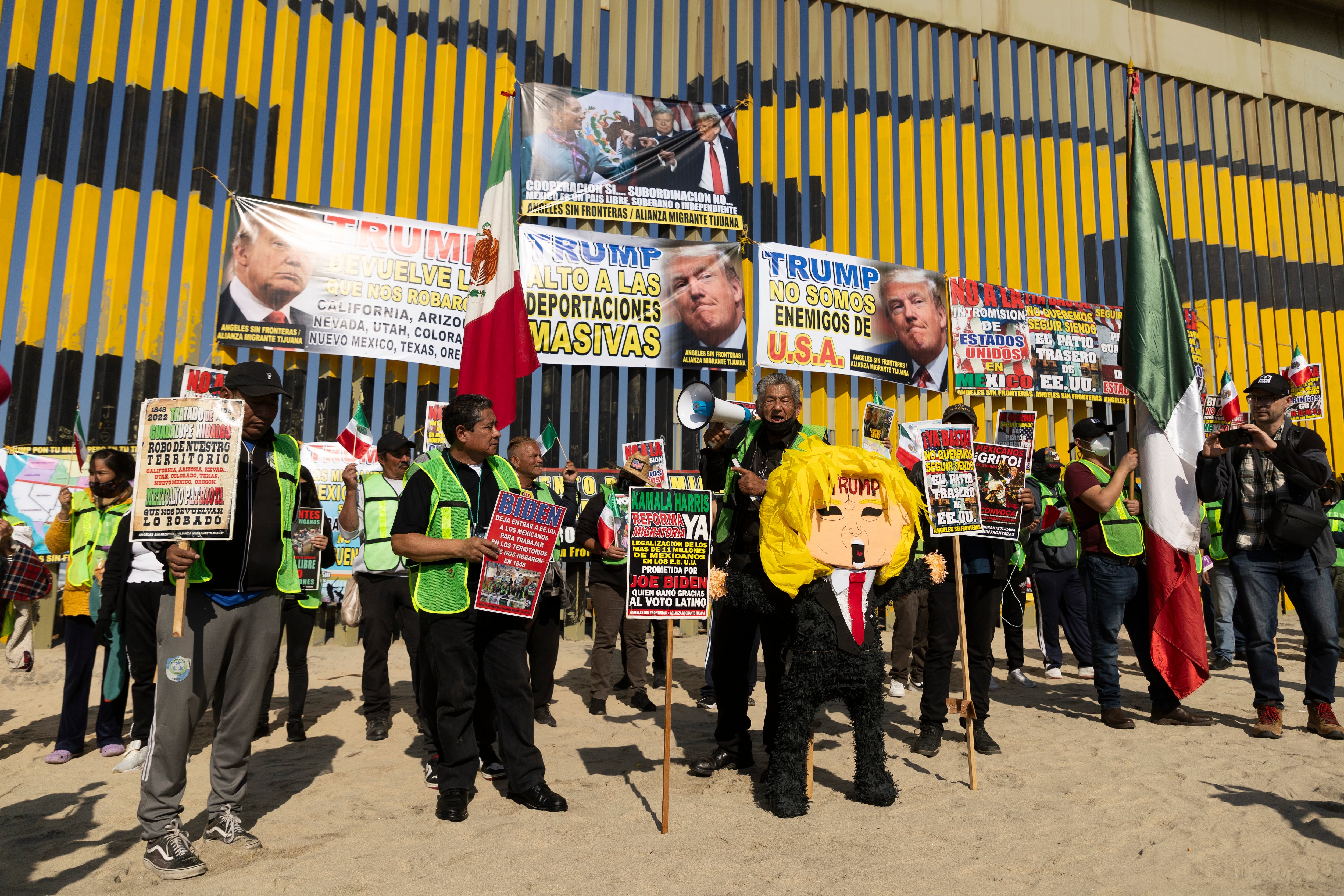 Protest against mass deportations in Tijuana, Mexico, on January 19, 2025.