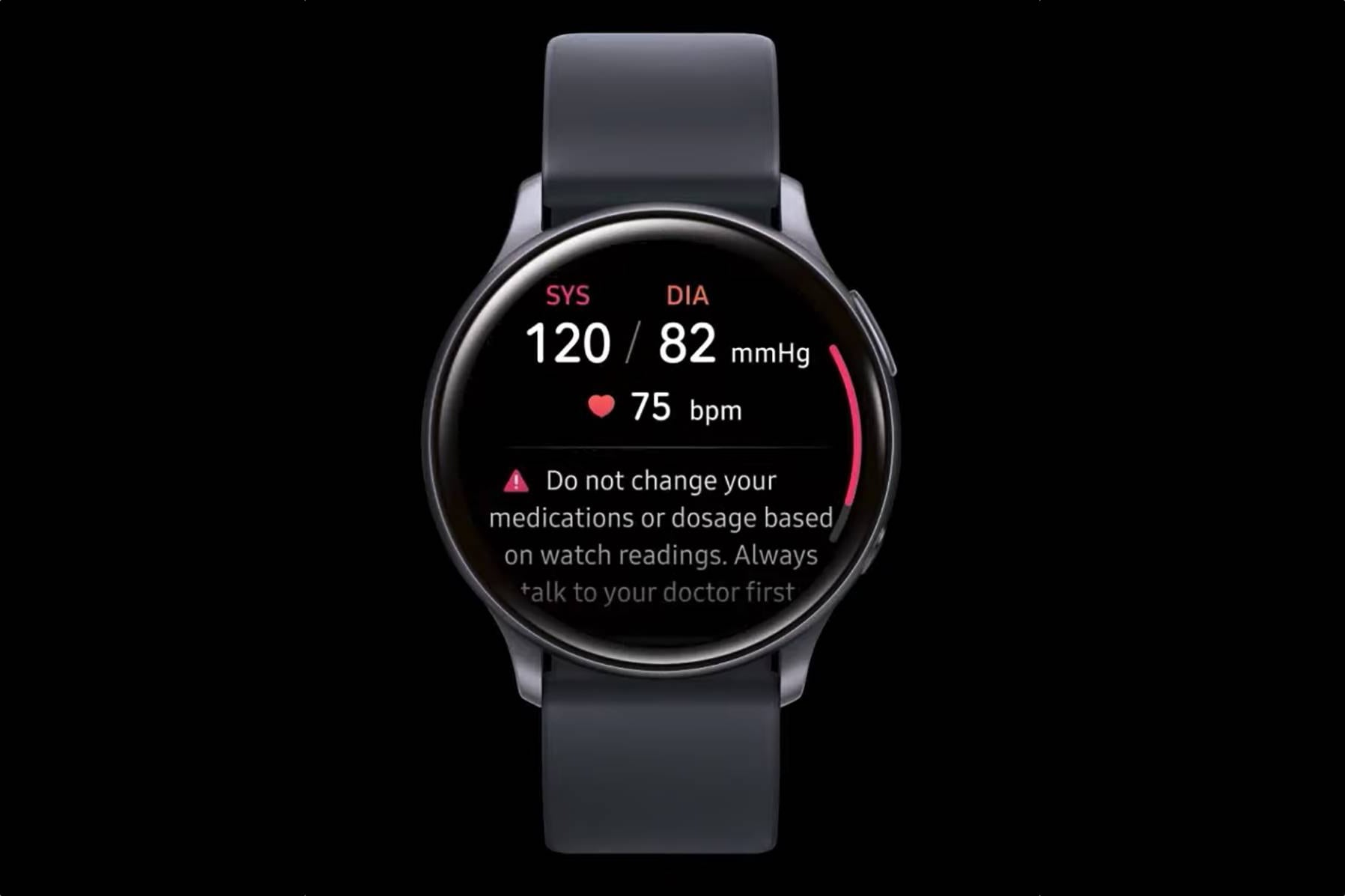 The Samsung Health Monitor, available through the Samsung Galaxy Watch.