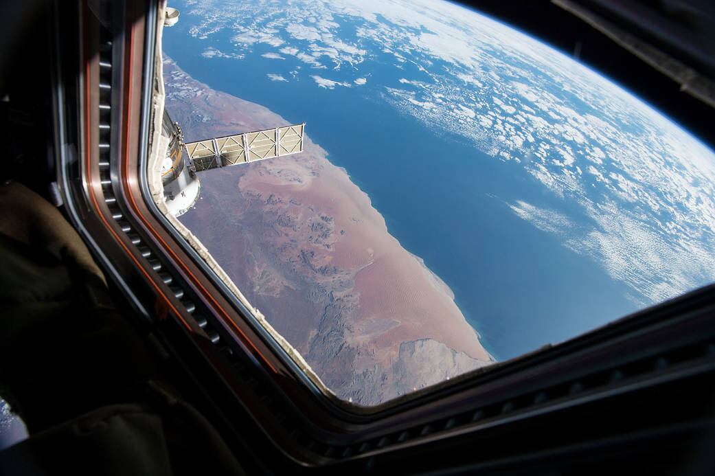 This Earth observation of southwestern Africa was taken by NASA astronaut Scott Kelly of Expedition 43 on board the International Space Station in 2015. 