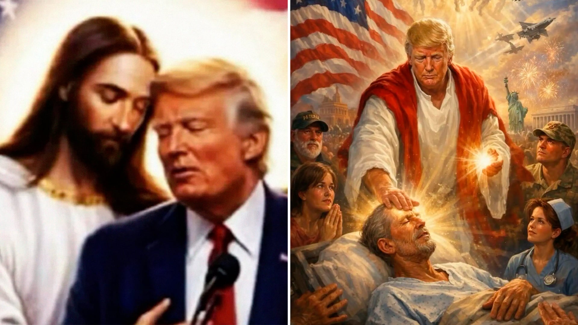 Catholic groups rebel against Trump over messianic imagery and attacks on the pope