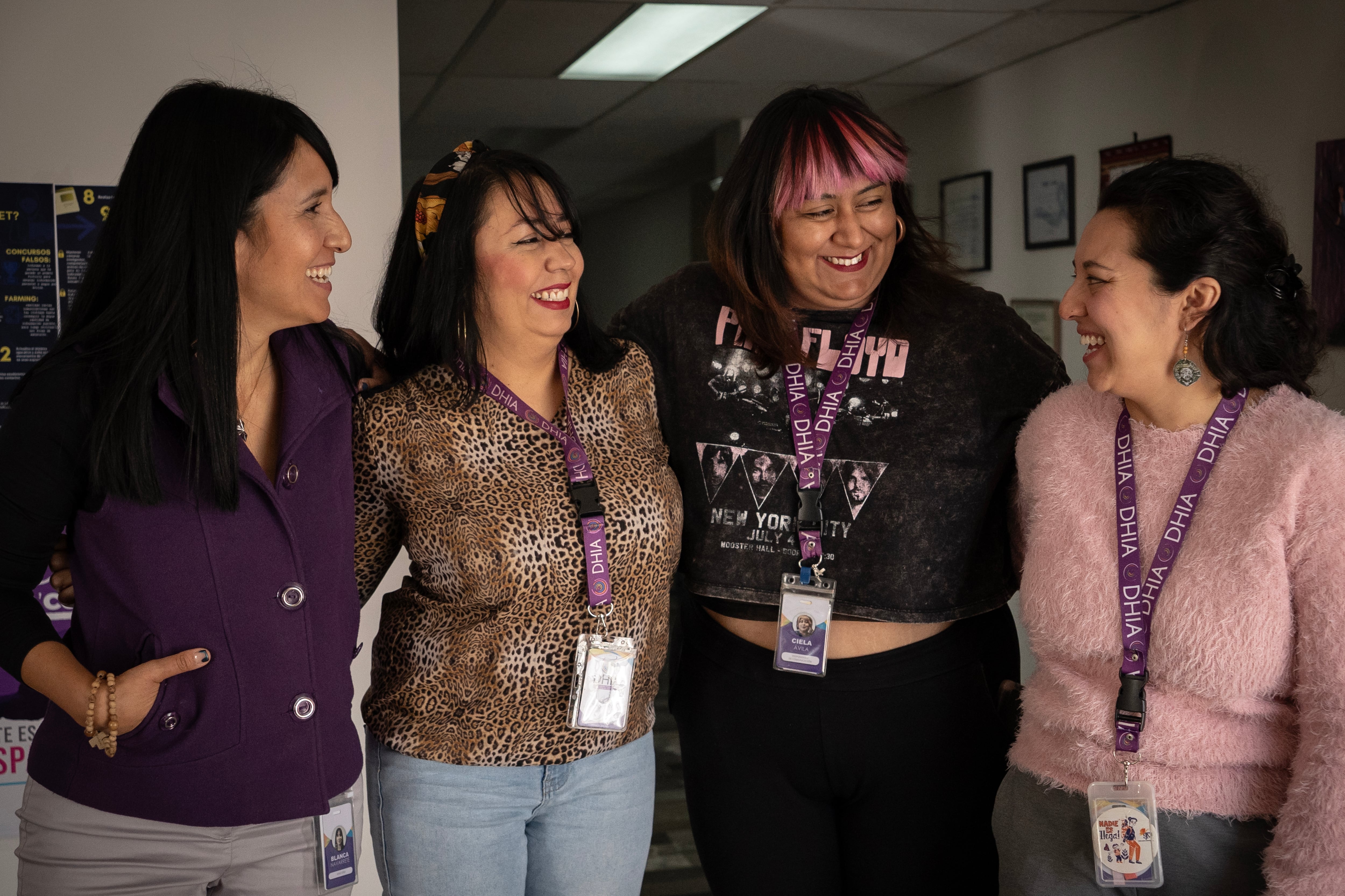 Blanca Navarrete, Gabriela Romero, Ciela Ávila and Diana Solís, in Ciudad Juárez, on November 21, 2024.