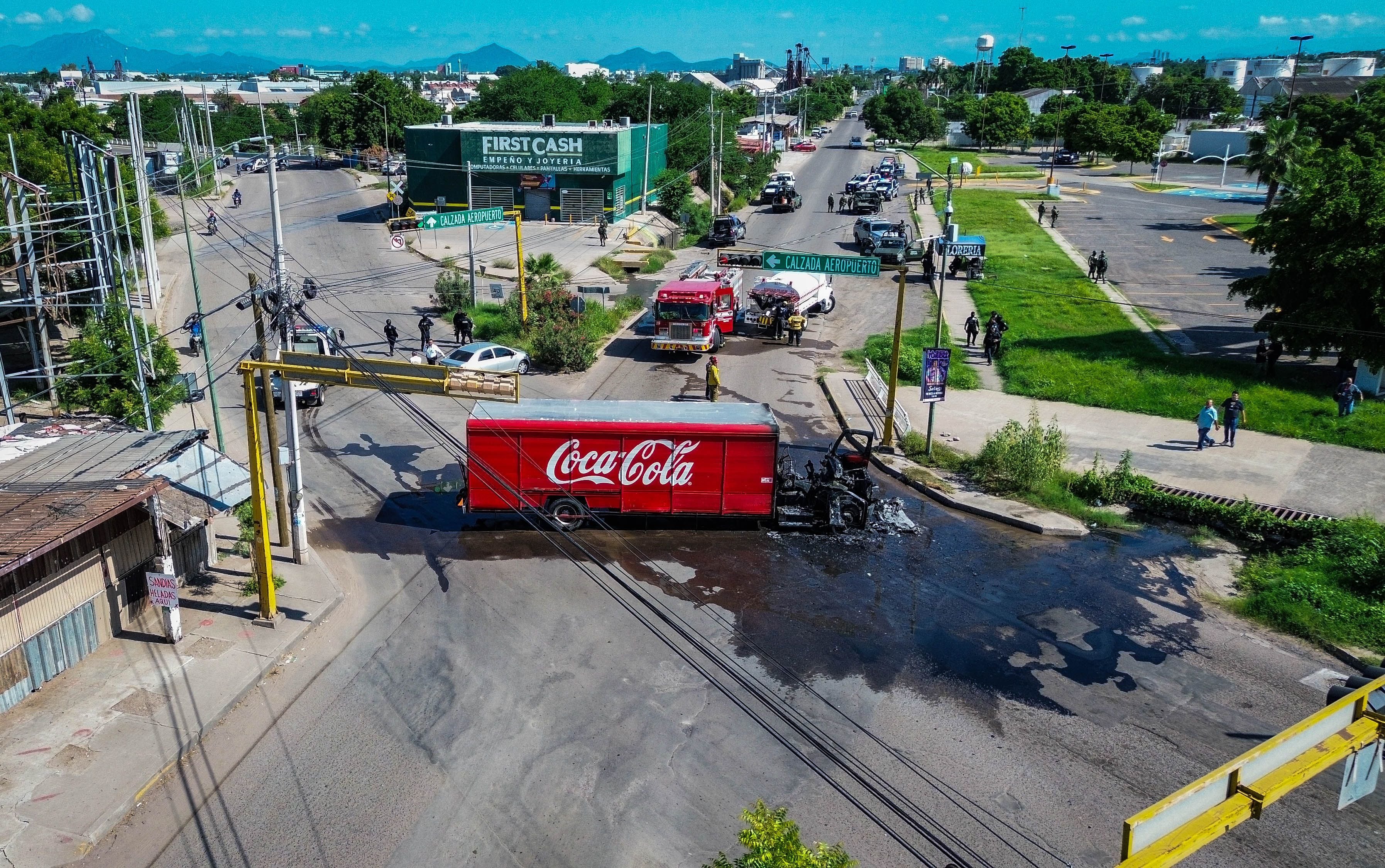 Scenes of violence in Culiacán.