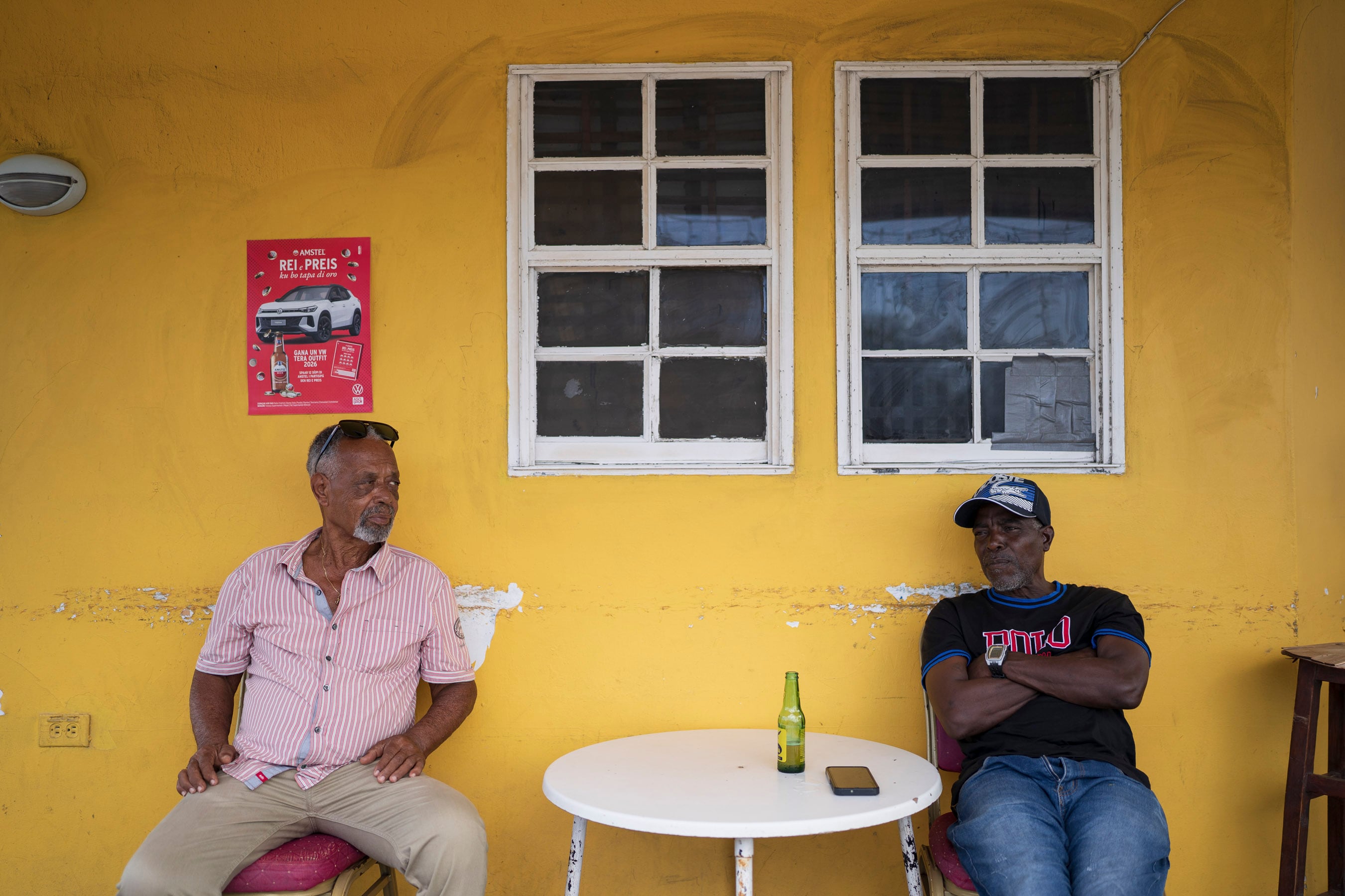 Anthon Manuel and Wendell Silvane, tourist taxi drivers.