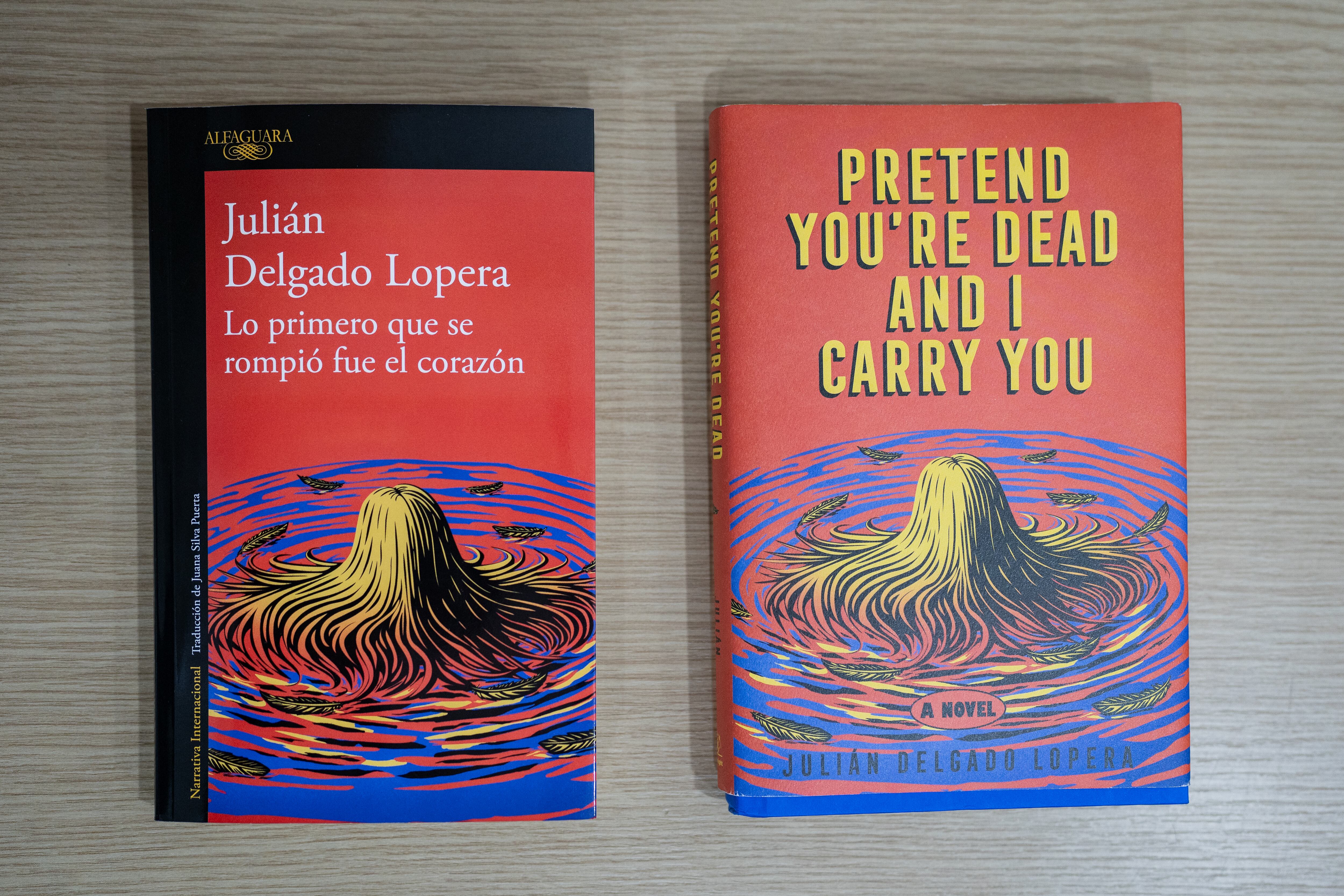 The Spanish- and English-language editions of Julián Delgado’s book.