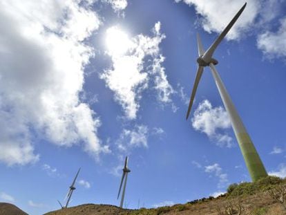 The newly inaugurated water and wind power plant in El Hierro.