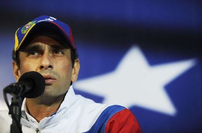 An archive image of Venezuelan opposition leader Henrique Capriles. 