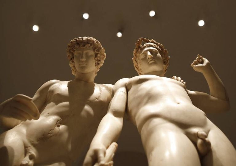 The ‘Castor and Pollux’ group, which dates from the 1st century AD.