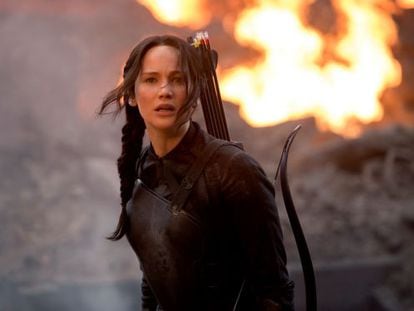 Taking a bow: Jennifer Lawrence in &lsquo;The Hunger Games: Mockingjay &ndash; Part 1.&rsquo;
