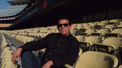 Fernando Valenzuela at Dodger Stadium, in Los Angeles (California).