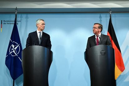 German Defence Minister Boris Pistorius and NATO Secretary General Jens Stoltenberg.