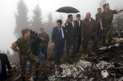 Trillo at the crash site in May 2003.