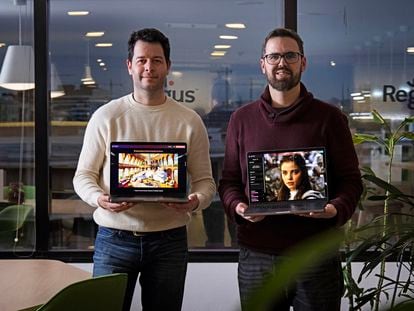 Javier López and Emilio Nicolás are the co-founders of the artificial intelligence tool MagnificAI, an image scaler and enhancer.