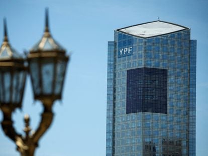 The YPF Tower in Buenos Aires, on November 20.