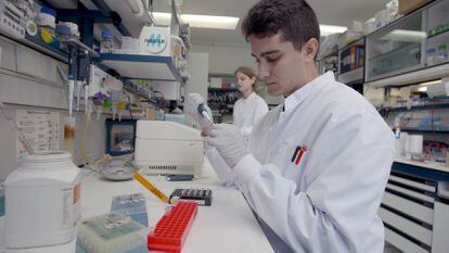 Researchers at the National Biotechnology Institute in Spain.