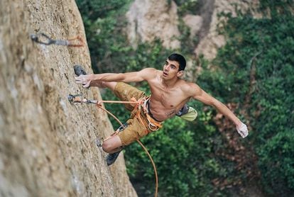 Jorge Díaz Rullo, in one of his climbs, in an image from his Instagram account.