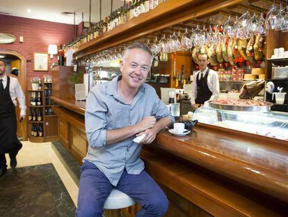 Michael Winterbottom takes a break from filming in Malaga.