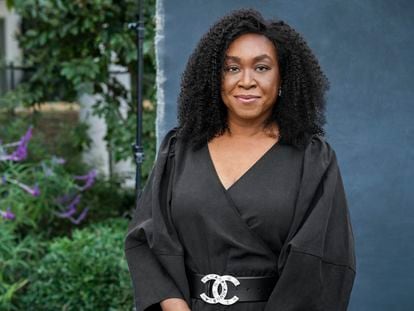 Screenwriter and producer Shonda Rhimes in a file photo from 2020.