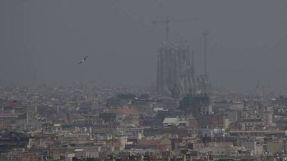 Pollution in Barcelona in July 2019.