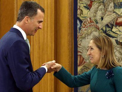 King Felipe receives Speaker of Congress, Ana Pastor.