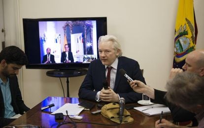 Julian Assange's press conference on Thursday.