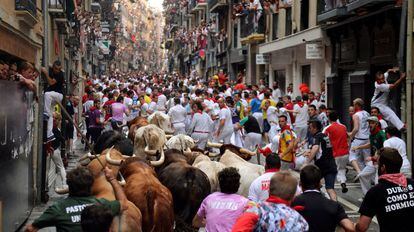 The fourth day of the Running of the Bulls in 2016.