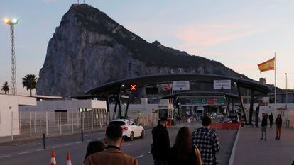 Border control at Gibraltar.